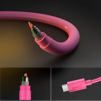 USB-C Data- og Opladningskabel - USB-C Spigen EB6010CC, 60W, 1m, Pink ACA10414