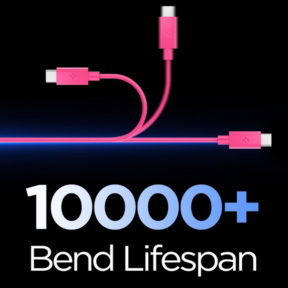 USB-C Data- og Opladningskabel - USB-C Spigen EB6010CC, 60W, 1m, Pink ACA10414