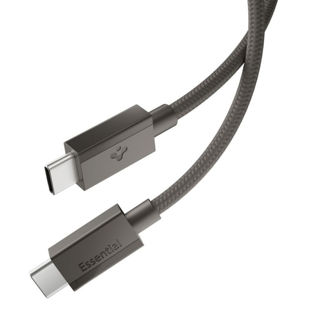 USB-C Data- og Opladningskabel - USB-C Spigen EB6015CC, 60W, 1,5m, Grå ACA10418