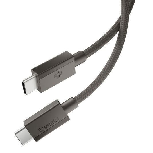 USB-C Data- og Opladningskabel - USB-C Spigen EB6015CC, 60W, 1,5m, Grå ACA10418