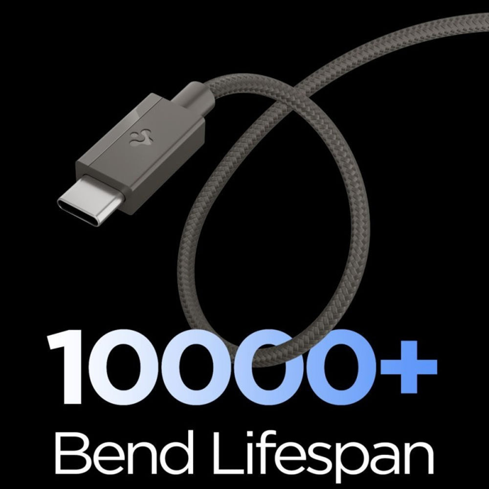 USB-C Data- og Opladningskabel - USB-C Spigen EB6015CC, 60W, 1,5m, Grå ACA10418