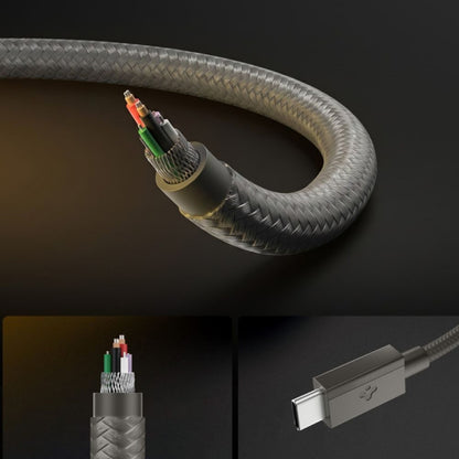 USB-C Data- og Opladningskabel - USB-C Spigen EB6015CC, 60W, 1,5m, Grå ACA10418