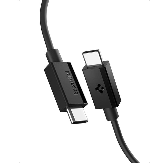 USB-C Data- og Opladningskabel - USB-C Spigen EB6015CC, 60W, 1,5m, Sort ACA10417