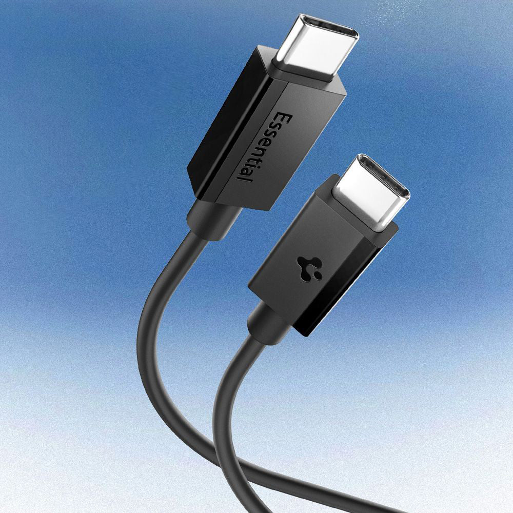 USB-C Data and Charging Cable - USB-C Spigen Essential, 60W, 2m, Black