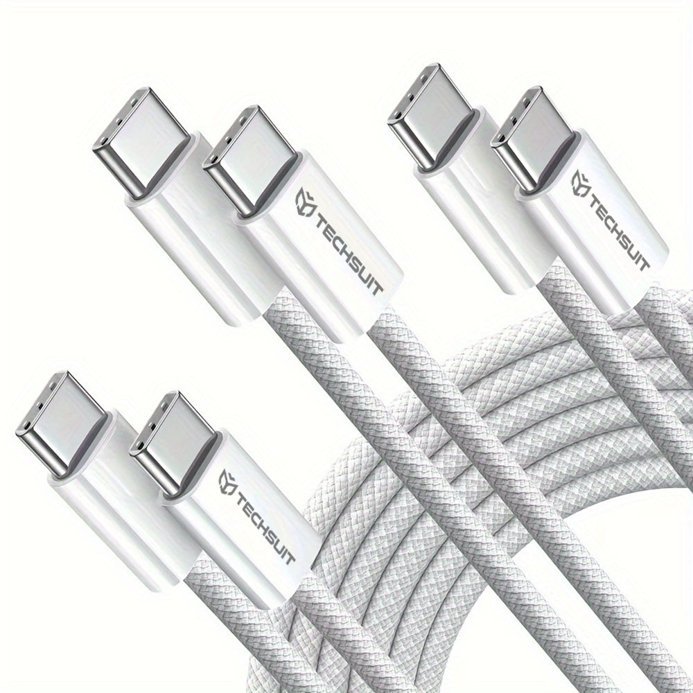 USB-C Data and Charging Cable - USB-C Techsuit PCB114D, 60W, 1m, Green