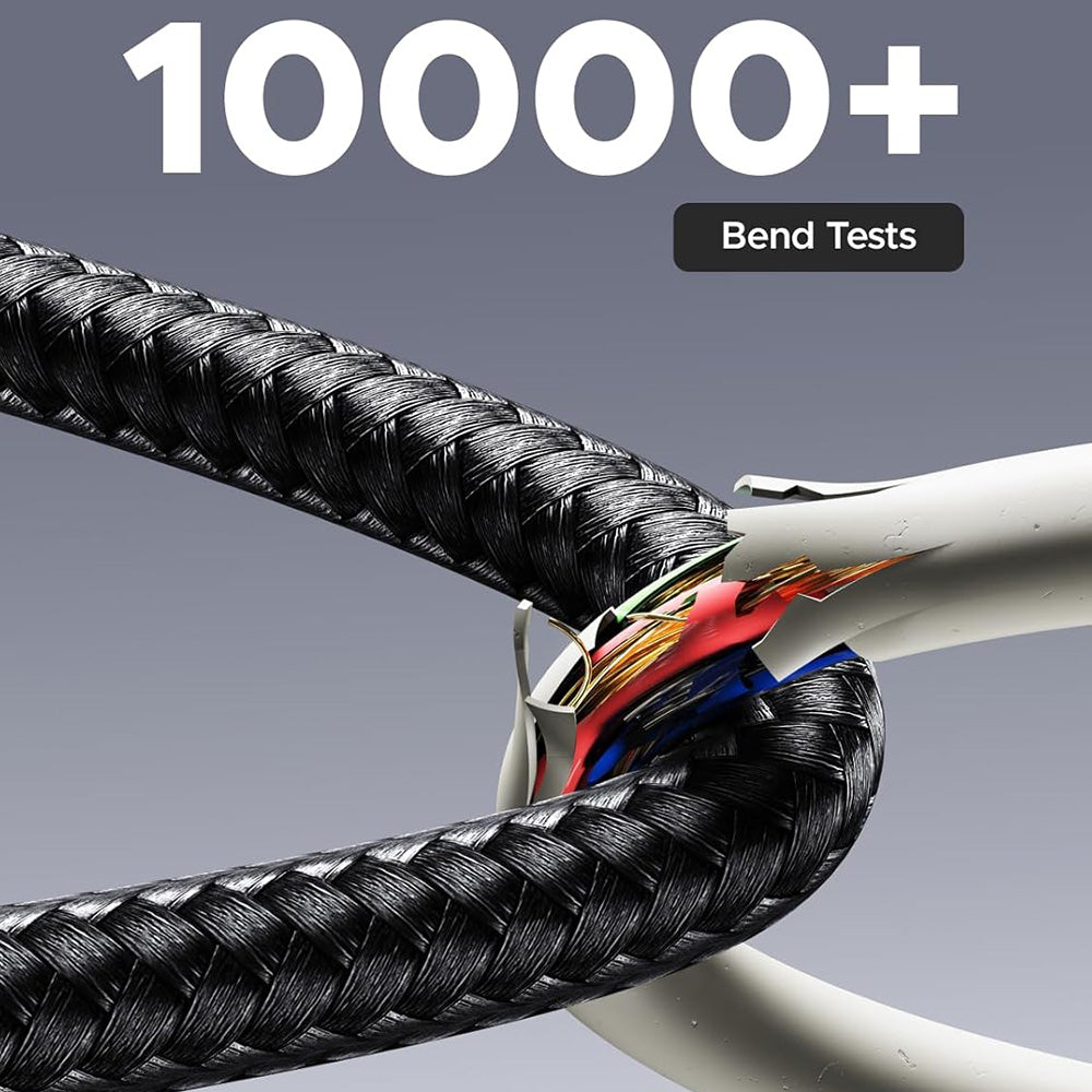 Data- og opladningskabel USB-C - USB-C UGREEN 65866 Display, 240W, 1m, Grå