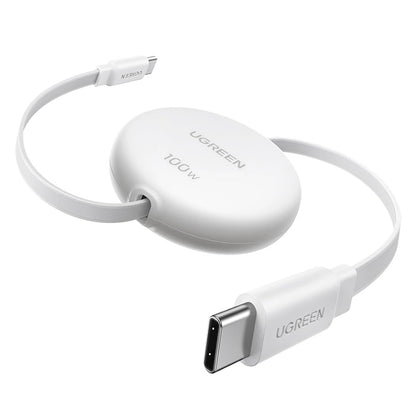 Data- og opladningskabel USB-C - USB-C UGREEN L531, 100W, 1m, Hvid