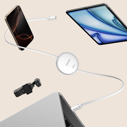 Data- og opladningskabel USB-C - USB-C UGREEN L531, 100W, 1m, Hvid