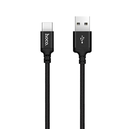 USB-A - USB-C Data- og Opladningskabel HOCO X14 Times, 18W, 2m, Sort