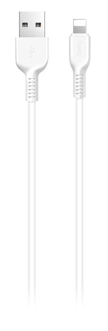 Data- og opladningskabel USB-A - Lightning HOCO Flash X20, 18W, 1m, Hvid