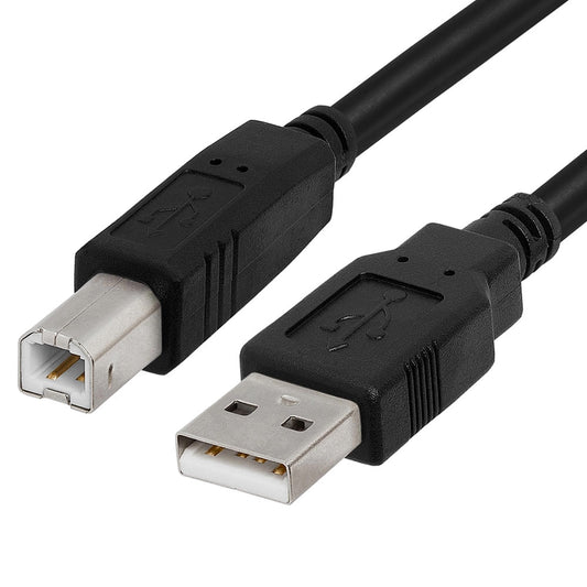OEM Printerkabel, USB-A - USB-B, 1,5 m, Sort