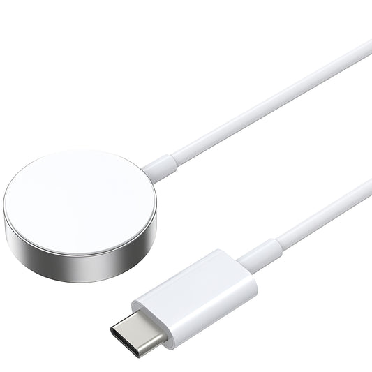 Trådløs oplader BWOO WL-18 til Apple Watch Series, USB-C, hvid