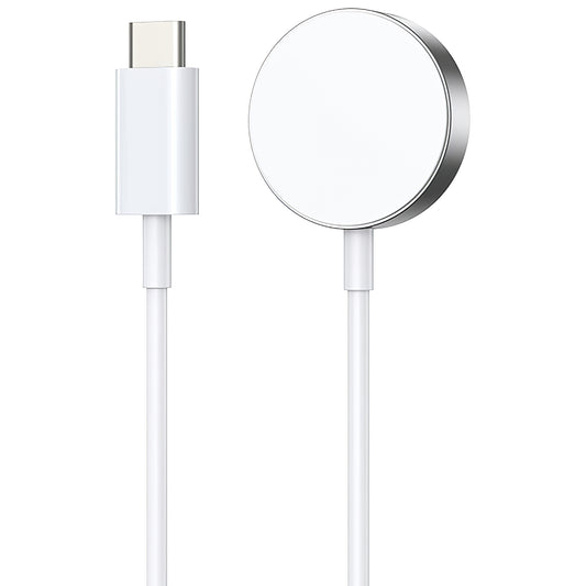 Trådløs oplader BWOO WL-18 til Apple Watch Series, USB-C, hvid