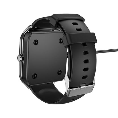 Opladerkabel til HOCO Y28 Smartwatch, USB-A, Sort