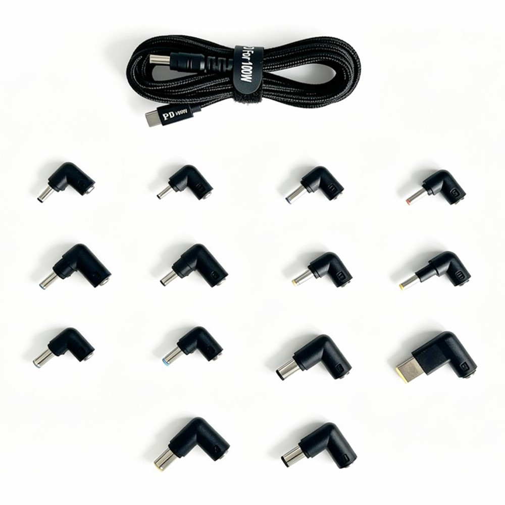 OEM Opladningskabel, 2m, 14i1, Sort