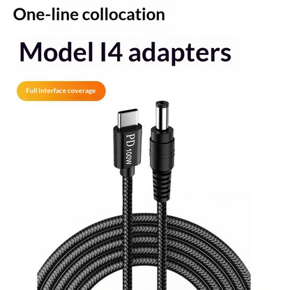 OEM Opladningskabel, 2m, 14i1, Sort
