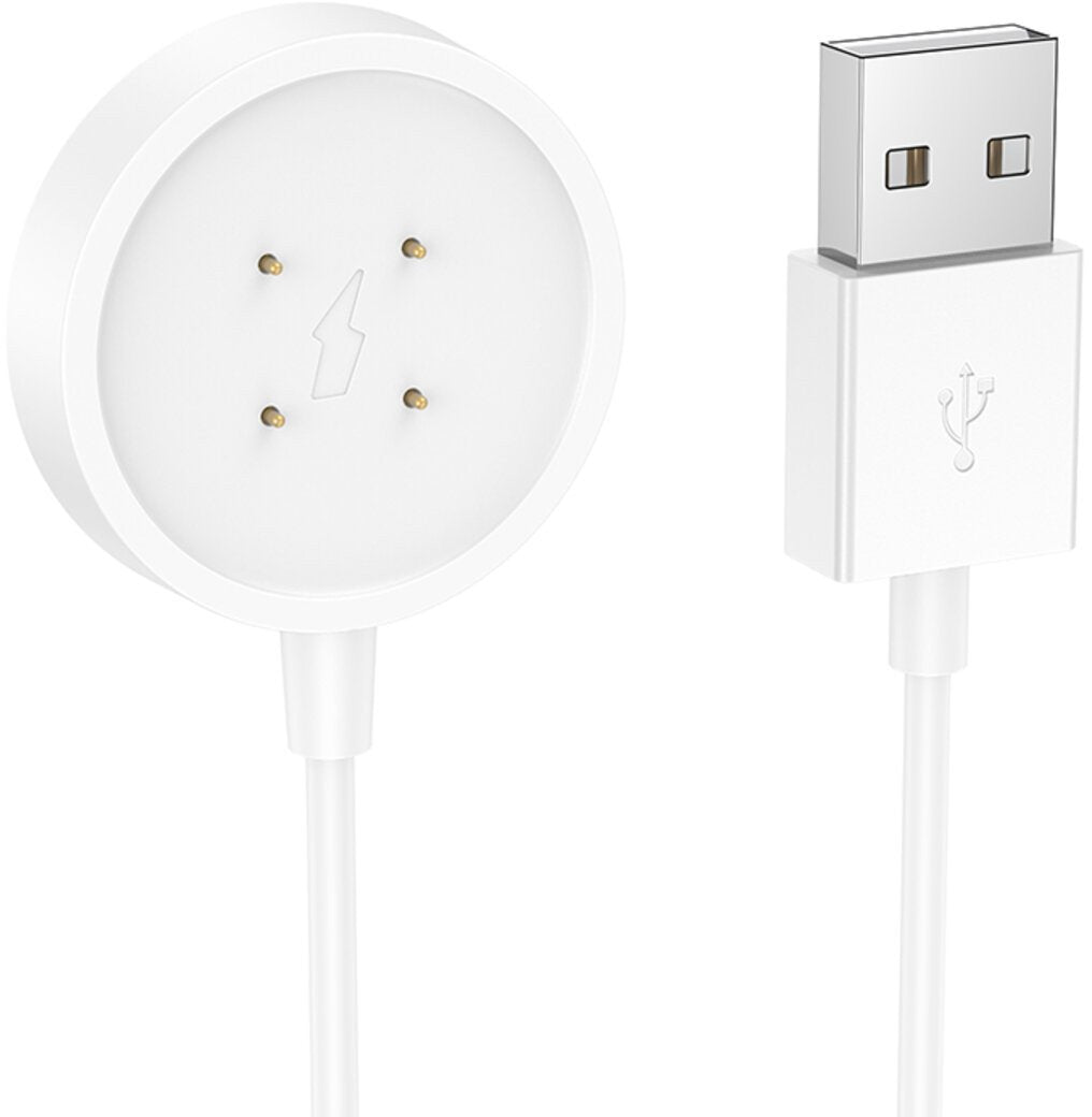 Opladerkabel til Smartwatch HOCO Y24, USB-A, Hvid