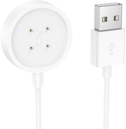 Opladerkabel til Smartwatch HOCO Y24, USB-A, Hvid