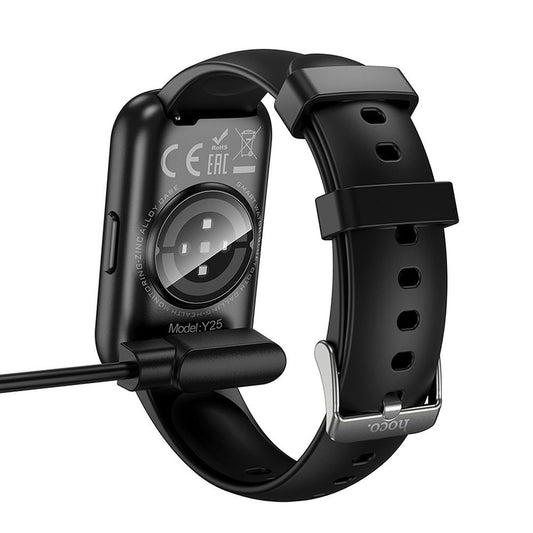 Opladerkabel til Smartwatch HOCO Y25, USB-A, Sort