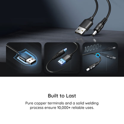 Opladerkabel Techsuit AC21 ChargeNest, 1,5 m, 11in1, Sort