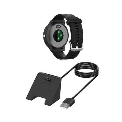 Techsuit TGC3 opladerkabel til Garmin Fenix 5 Plus / 7X / 6X / 6 / 5, USB-A, Sort