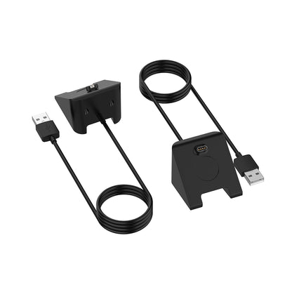 Techsuit TGC3 opladerkabel til Garmin Fenix 5 Plus / 7X / 6X / 6 / 5, USB-A, Sort