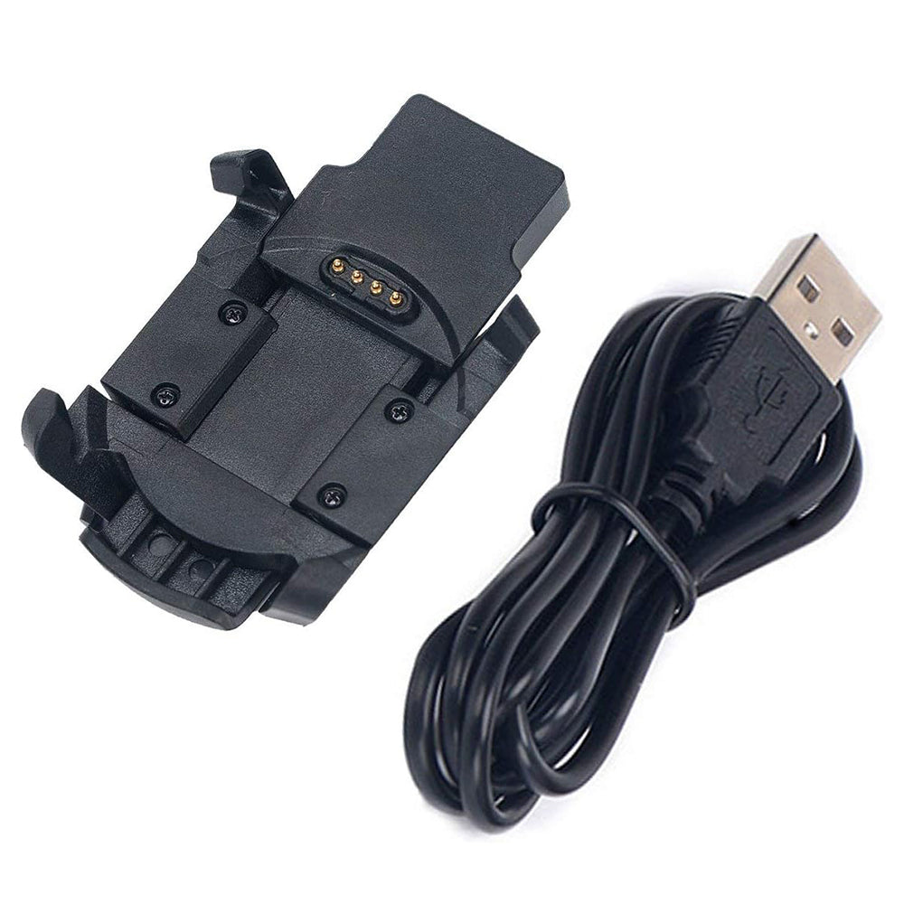 Techsuit TGC5 opladerkabel til Garmin Fenix 3 Sapphire / 3 HR / 3, USB-A, Sort