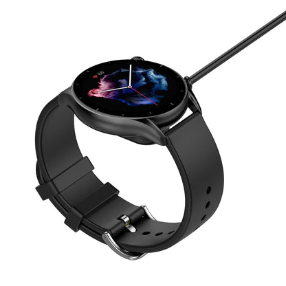 Techsuit THA3 opladerkabel til Amazfit Watch Series, USB-A, Sort