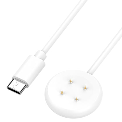 Techsuit THC5 Charging Cable for Google Pixel Watch 3 45mm / Watch 3 41mm, USB-C, White