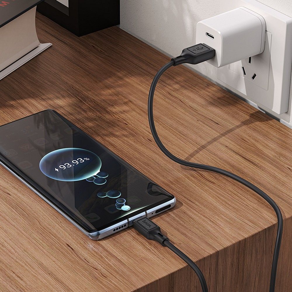 Data- og opladningskabel USB-A - USB-C HOCO X90, 60W, 1m, Sort