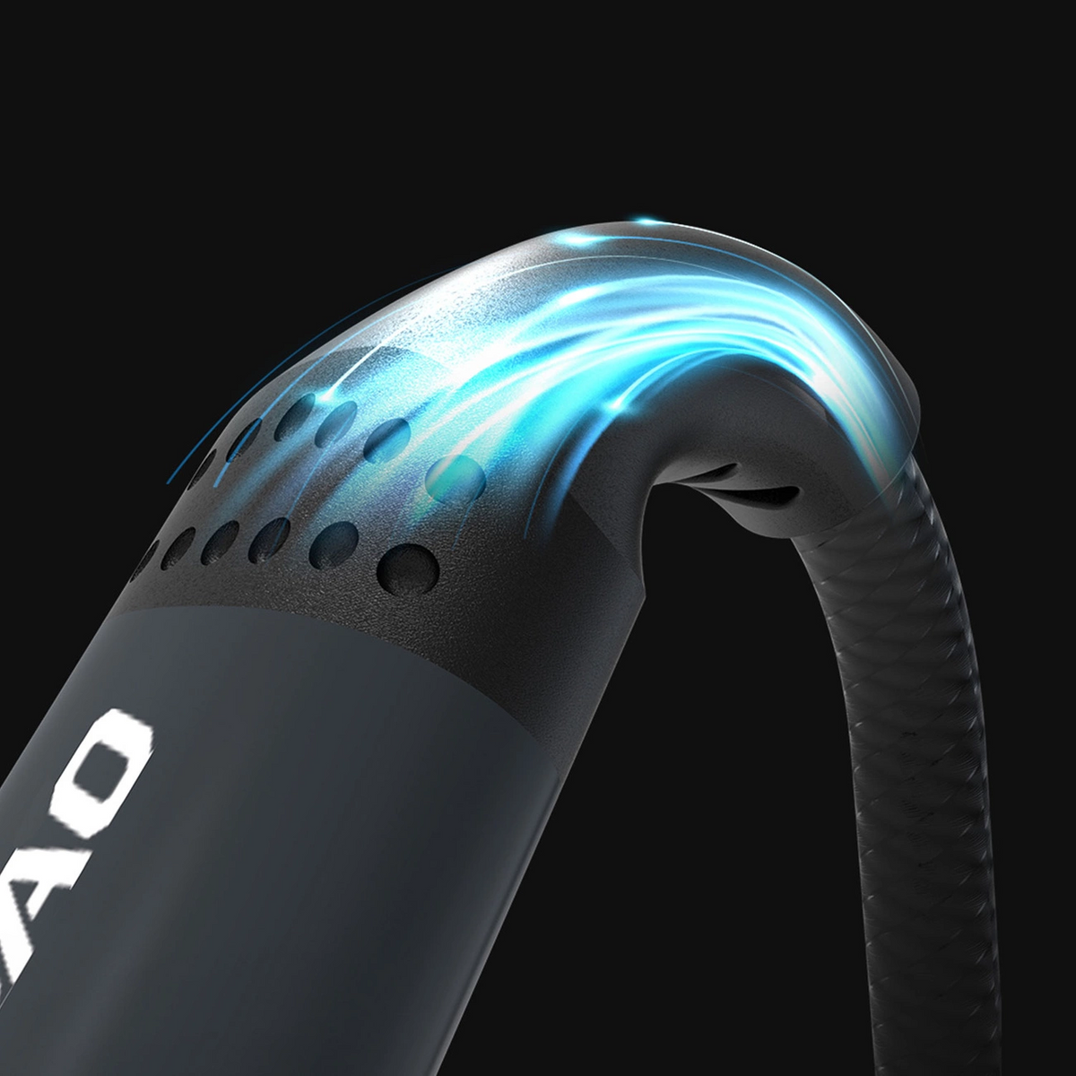 USB-A opladningskabel - Lightning / microUSB / USB-C Dudao L3E 3i1, 60W, 1,2m, Sort