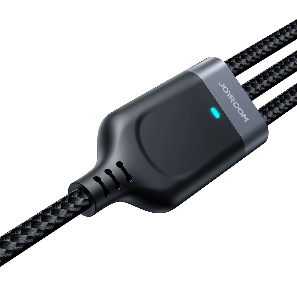 USB-A - Lightning / microUSB / USB-C Joyroom S-A18 3in1 opladerkabel, 20W, 0.3m, Sort