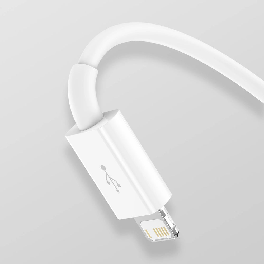 USB-A - Lightning / microUSB / USB-C Baseus Superior 3in1 Series opladerkabel, 20W, 1m, Hvid P10320105221-00