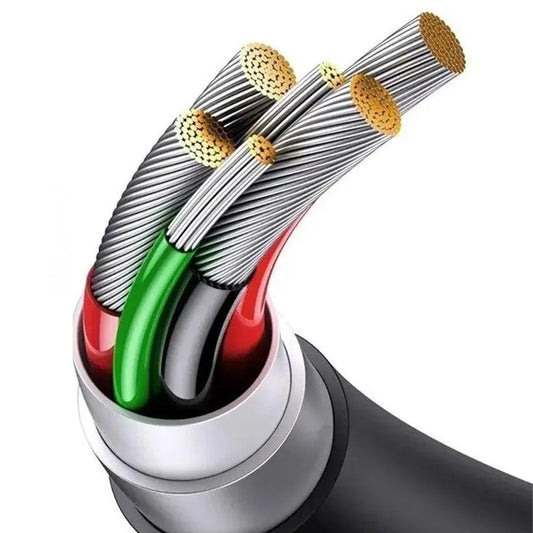 USB-A - Lightning / microUSB / USB-C Baseus 3in1 opladerkabel, 100W, 1.5m, Hvid P10377705213-00