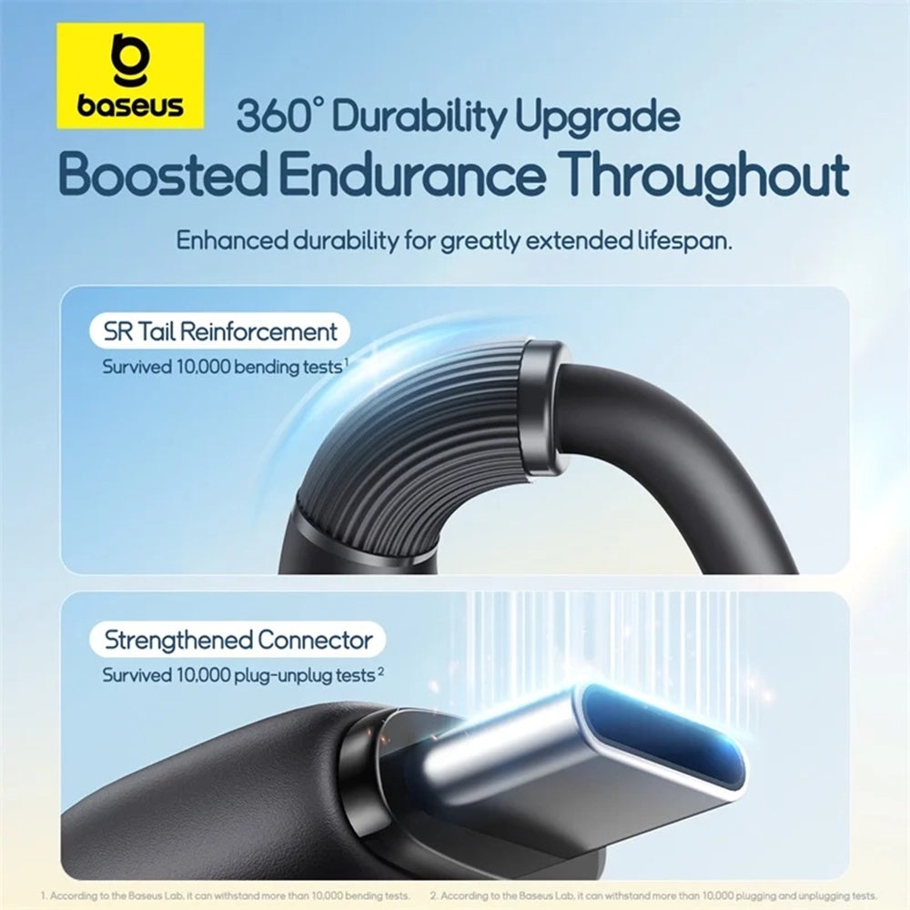 USB-A - Lightning / microUSB / USB-C Baseus Ultra Fast 3in1 opladerkabel, 18W, 1.3m, Sort P10376303121-00