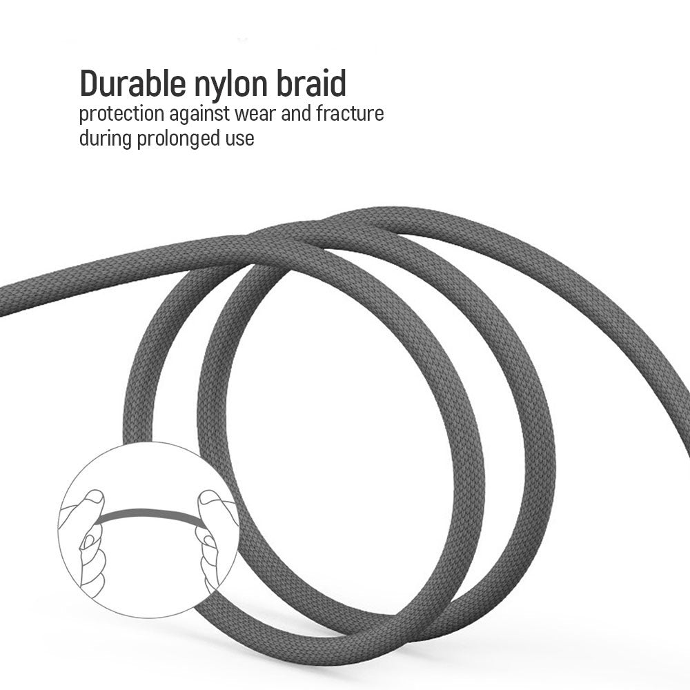 USB-A - Lightning / microUSB / USB-C opladerkabel ColorWay CW-CBU3003, 20W, 1.2m, Grå