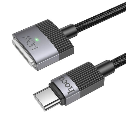 Opladerkabel HOCO U141, USB-C - MagSafe 3, 140W, 1,8m, Sort