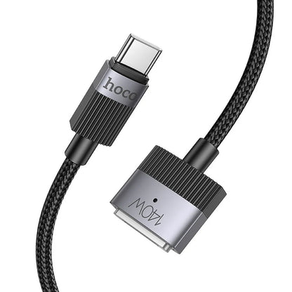 Opladerkabel HOCO U141, USB-C - MagSafe 3, 140W, 1,8m, Sort