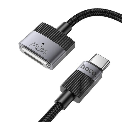 Opladerkabel HOCO U141, USB-C - MagSafe 3, 140W, 1,8m, Sort