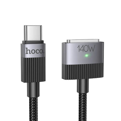 Opladerkabel HOCO U141, USB-C - MagSafe 3, 140W, 1,8m, Sort