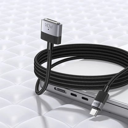 Opladerkabel HOCO U141, USB-C - MagSafe 3, 140W, 1,8m, Sort