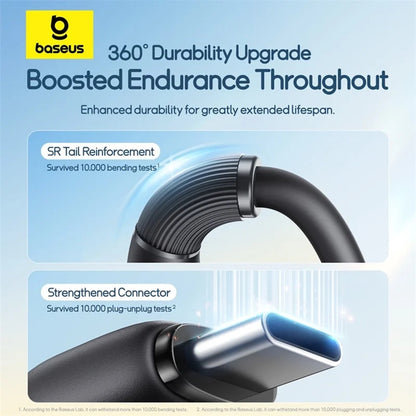 USB-C - Lightning / microUSB / USB-C Baseus Ultra Fast 3in1 opladerkabel, 20W, 0.8m, Sort P10377501111-00