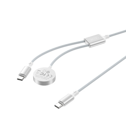 Trådløs oplader XO Design CX030 til Apple Watch Series, USB-C, Hvid