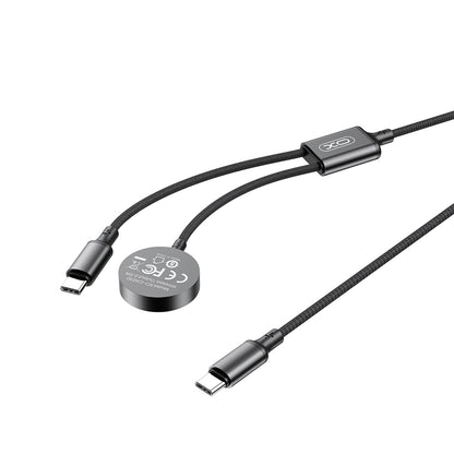 Trådløs oplader XO Design CX030 til Apple Watch Series, USB-C, Sort