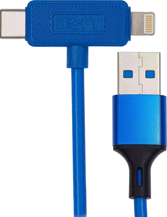 Lightning / USB-C-kabel iSOFT IS-006 Easy Restore Mode til Apple iPhone-serien