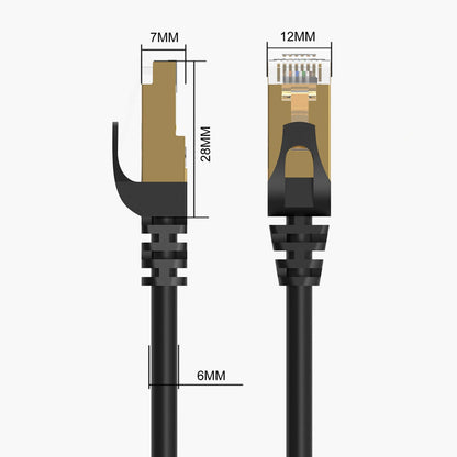 Orico PUG-C7 netværkskabel, UTP, Cat7, 0,5m, sort
