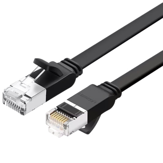 Netværkskabel UGREEN NW101 Flad, UTP, Cat6, 2m, Sort 