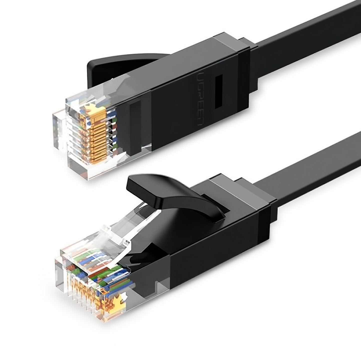 UGREEN NW102 Flat netværkskabel, UTP, Cat6, 3m, Sort