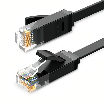 UGREEN NW102 Flat netværkskabel, UTP, Cat6, 3m, Sort