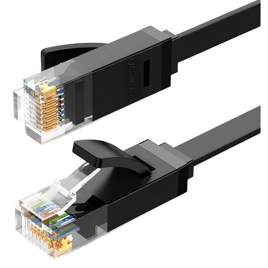 UGREEN NW102 Flat netværkskabel, UTP, Cat6, 0,5 m, sort